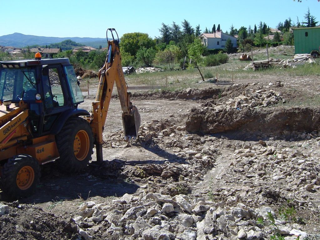 Chantier CRT Forcalquier - travaux de construction, rénovation et terrassement