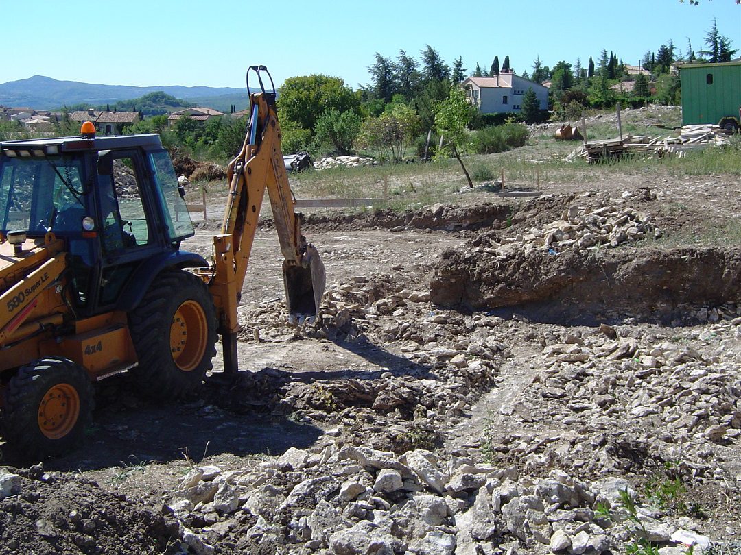 Chantier CRT Forcalquier - travaux de construction, rénovation et terrassement
